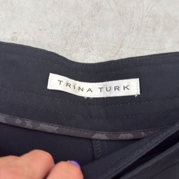 Classic Black Women's Shorts - Trina Turk Size 8 - Simple Black - Like New - Picture 3 of 5